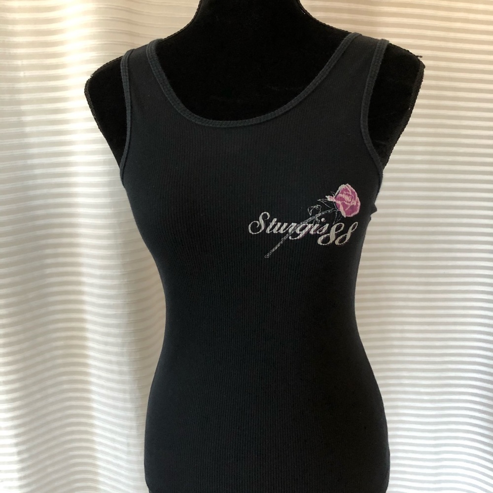 Vintage Sturgis Rally Ribbed Tank Top